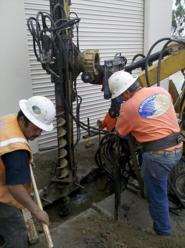 micropile foundation underpinning building project Groundforce Geo Construction